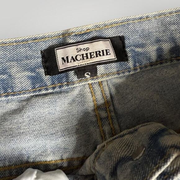 Shop Macherie Women’s Chain Detail Straight-Leg Jeans - Size S - Picture 4 of 8